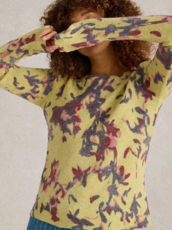 JODIE JUMPER in YELLOW PRINT<White Stuff Clearance