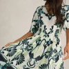 Kate Linen Blend Midi Dress in IVORY PRINT<White Stuff Outlet