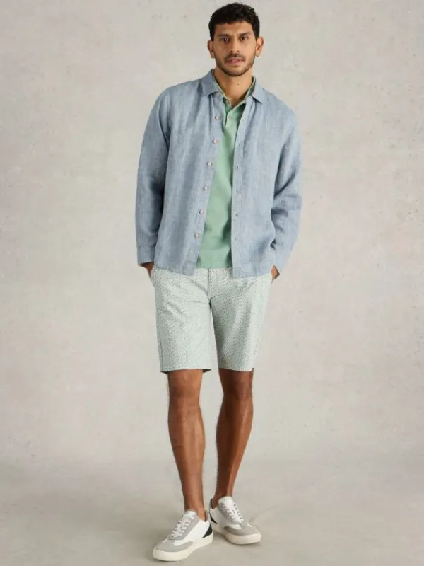 Keswick Linen Shirt in CHAMBRAY BLUE<White Stuff Best