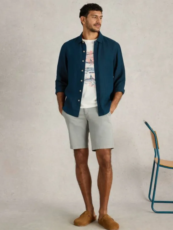 Keswick Linen Shirt in DARK NAVY<White Stuff Online