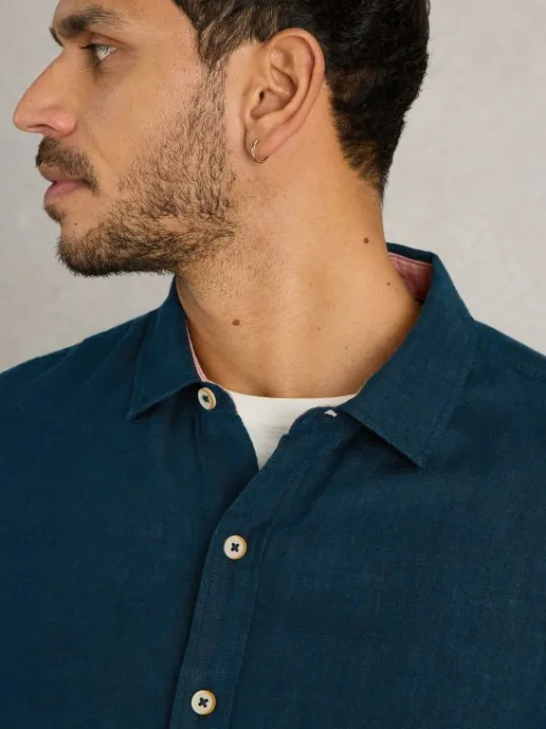 Keswick Linen Shirt in DARK NAVY<White Stuff Online