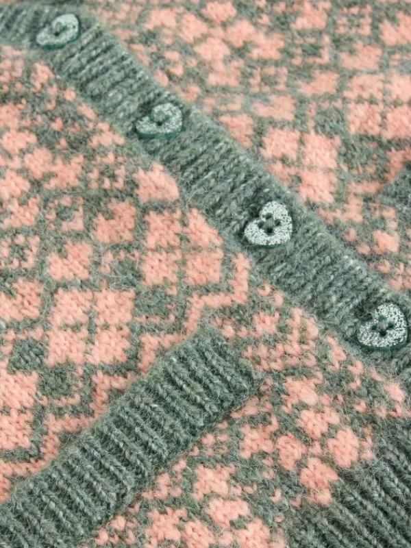 Kids Knitted Waistcoat in DUSTY PINK<White Stuff New