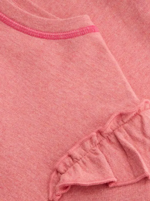 Kids Sadie Swan Crew Neck Sweat in MID PINK<White Stuff Online