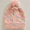 Kids Spacedye Hat in PINK MULTI<White Stuff Sale