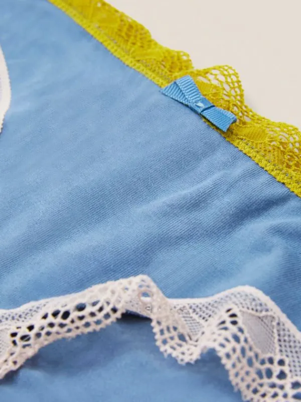 Knicker in DUSTY BLUE<White Stuff Clearance