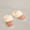 Knitted Mule Slippers in NATURAL MULTI<White Stuff Best