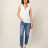 LAILA VEST in BRILLIANT WHITE<White Stuff Clearance