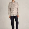 Large Dandelion Printed Shirt in NATURAL MULTI<White Stuff New