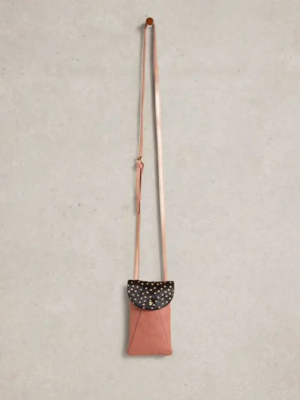 Leather Coco Phone Bag in PINK MULTI<White Stuff Fashion