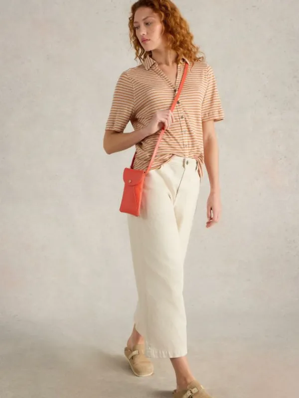 Leather Coco Phone Bag in BRIGHT RED<White Stuff Fashion
