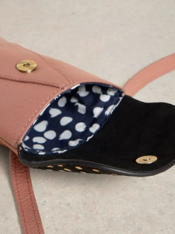 Leather Coco Phone Bag in PINK MULTI<White Stuff Fashion