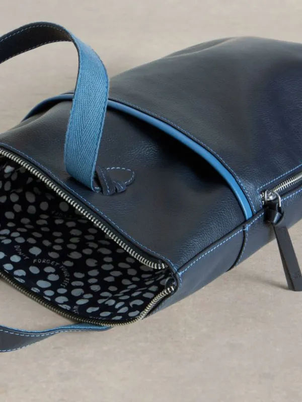 Leather Convertible Backpack in FRENCH NAVY<White Stuff Discount