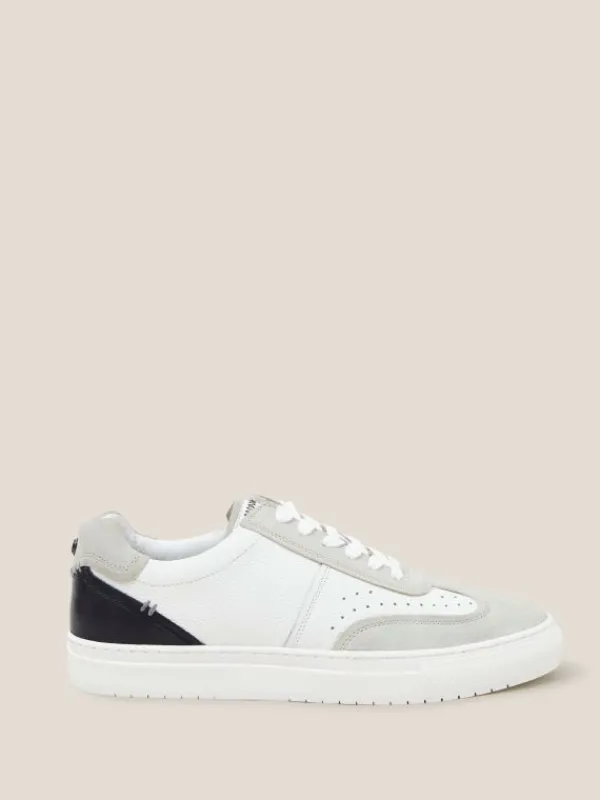 Leather Lace Up Trainer in WHITE MULTI<White Stuff Sale