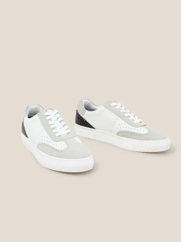 Leather Lace Up Trainer in WHITE MULTI<White Stuff Sale