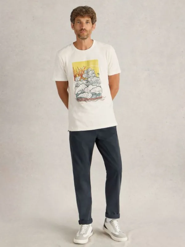 Lilypad Graphic Tee in WHITE PRINT<White Stuff Online