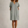 Lindsay Linen Blend Dress in IVORY PRINT<White Stuff Online