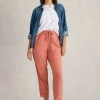 Linen Blend Elle Trouser in MID RED<White Stuff Outlet