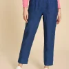 Linen Rowena Trousers in DARK NAVY<White Stuff Hot