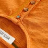 Long Sleeve Henley Tee in DARK ORANGE<White Stuff Sale