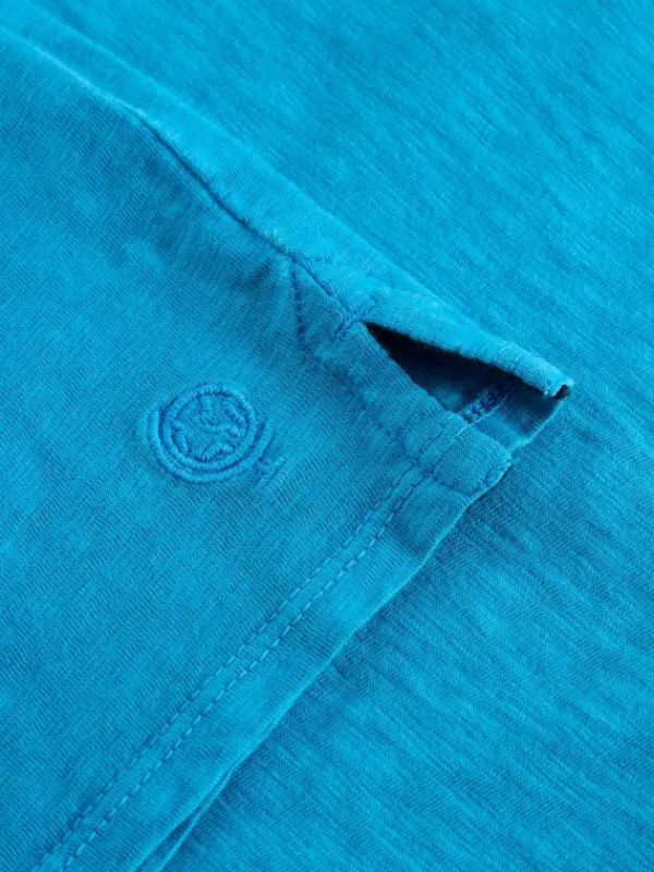 Long Sleeve Henley Tee in BRIGHT BLUE<White Stuff Hot