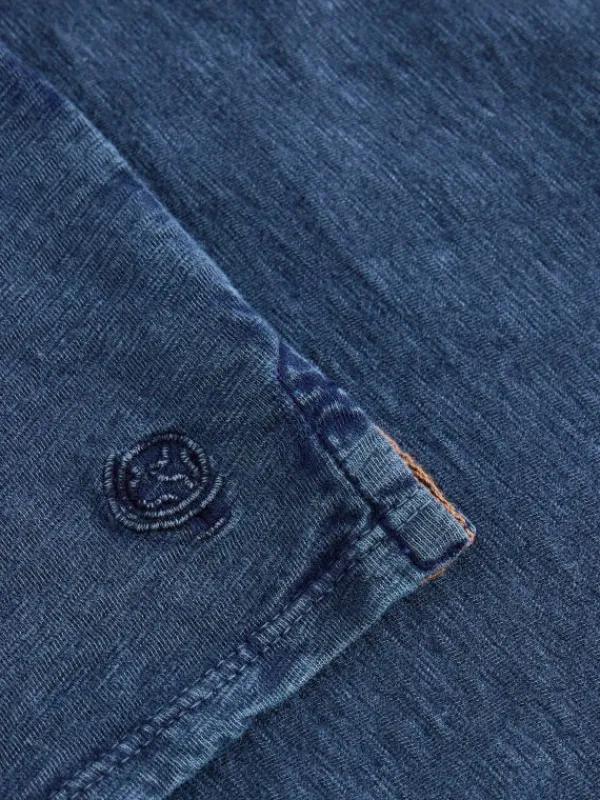 Long Sleeve Henley Tee in DARK NAVY<White Stuff Clearance