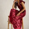 Lorna Linen Blend Maxi Dress in RED MULTI<White Stuff Fashion