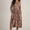 Lottie Jersey Shirt Dress in PINK MULTI<White Stuff Online
