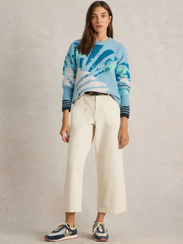 LOUISA JUMPER in BLUE MULTI<White Stuff New