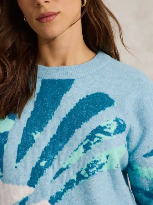 LOUISA JUMPER in BLUE MULTI<White Stuff New
