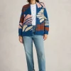 LOUISA LONGLINE CARDI in BLUE MULTI<White Stuff Fashion