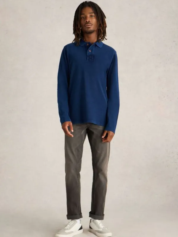 LS Utility Polo in DEEP BLUE<White Stuff Discount