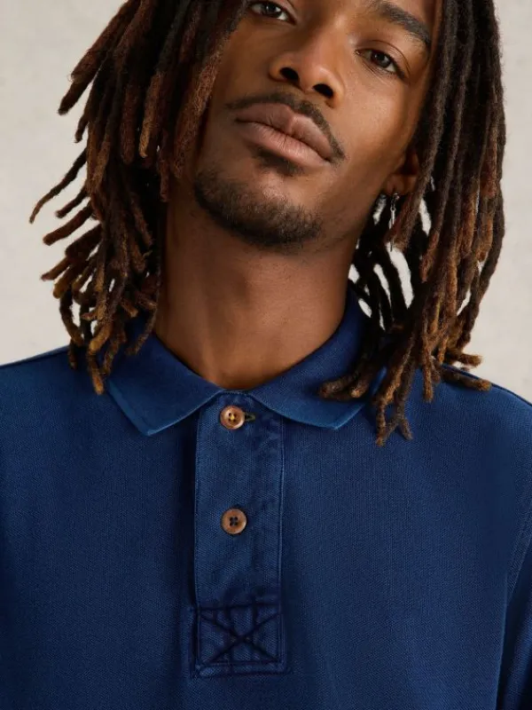 LS Utility Polo in DEEP BLUE<White Stuff Discount