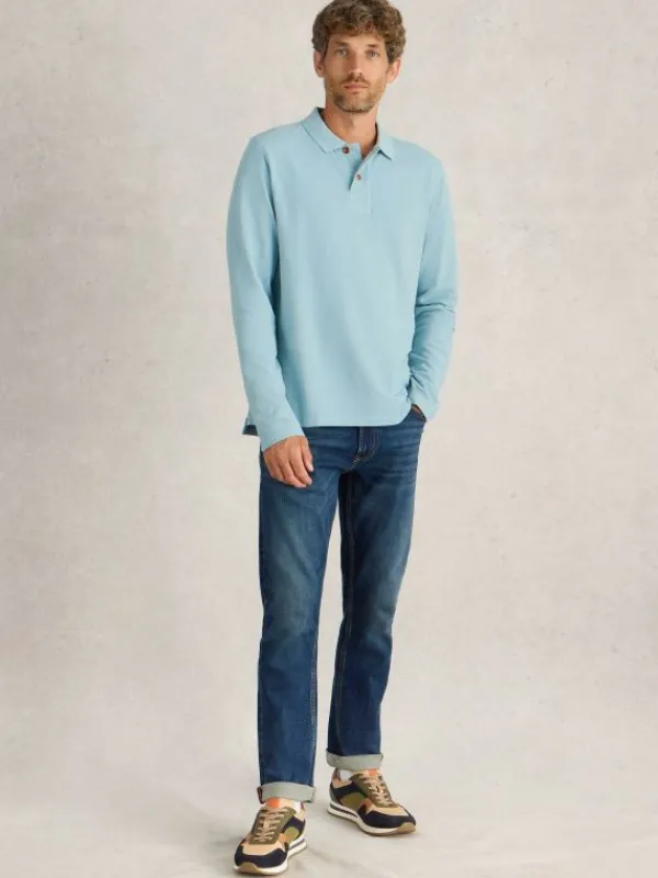 LS Utility Polo in LIGHT BLUE<White Stuff Online