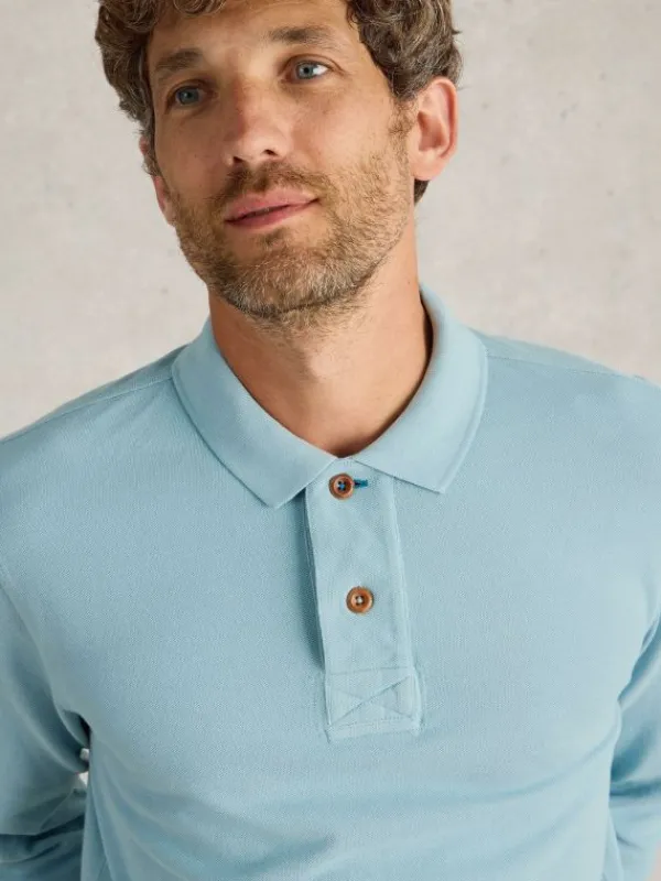 LS Utility Polo in LIGHT BLUE<White Stuff Online