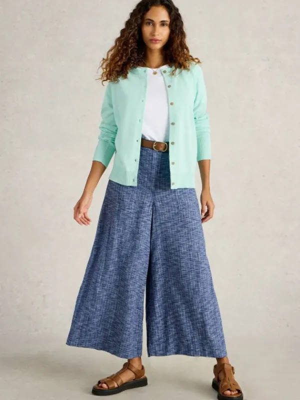 LULU CREW NECK CARDI in LIGHT BLUE<White Stuff Best