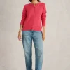 LULU CREW NECK CARDI in MID PINK<White Stuff Outlet