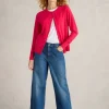 LULU LONG SLEEVE CARDI in BRIGHT PINK<White Stuff Hot
