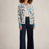 LULU PRINTED CARDI in NATURAL PRINT<White Stuff Clearance