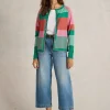 LULU STRIPE CREW NECK CARDI in PINK MULTI<White Stuff Fashion