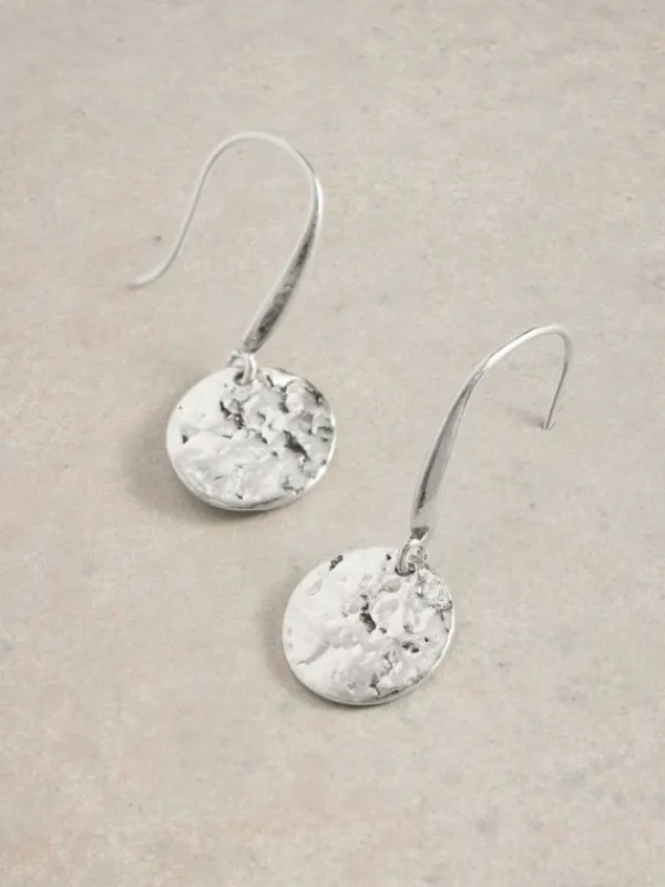 Luna Earring and Necklace Set in SILVER TONE METALLIC<White Stuff Sale