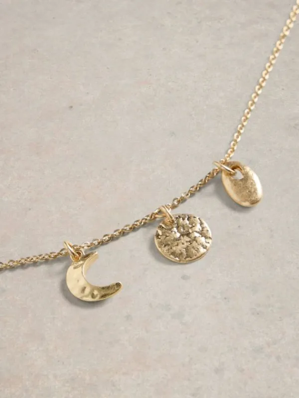 Luna Earring  Necklace Set in GOLD TONE METALLIC<White Stuff Outlet