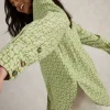 Lydia Linen Shirt in GREEN PRINT<White Stuff Fashion