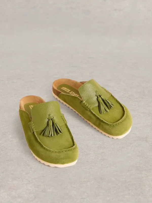 Mabel Slip On Footbed in BRIGHT GREEN<White Stuff Online