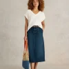 Maren Denim Midi Skirt in MID DENIM<White Stuff Best