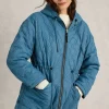 Mariella Reversible Coat in BLUE MULTI<White Stuff Sale