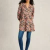MARTA V NECK TUNIC in GREEN PRINT<White Stuff Clearance
