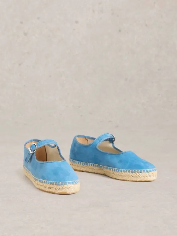 Mary Jane Espadrilles in MID BLUE<White Stuff Online