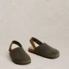 Mary Slingback Footbed in KHAKI GREEN<White Stuff Fashion