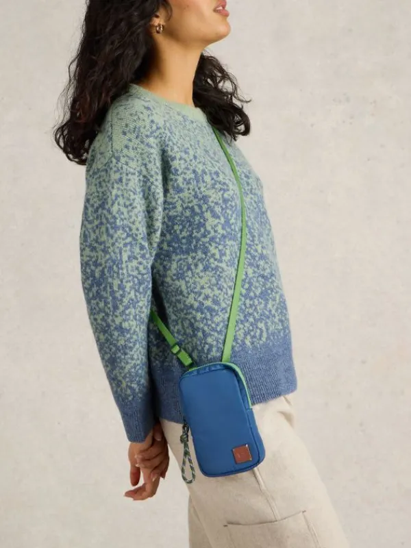Meadow Phone Bag in DARK BLUE<White Stuff Online