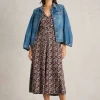 Megan Midi Dress Jersey in GREEN MULTI<White Stuff Sale